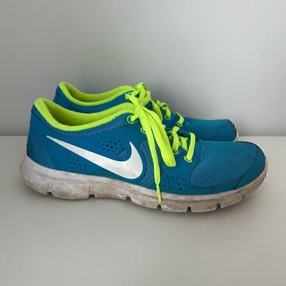 Nike Womens Flex Experience RN Running Shoes Size 7.5 Athletic Blue Sneakers